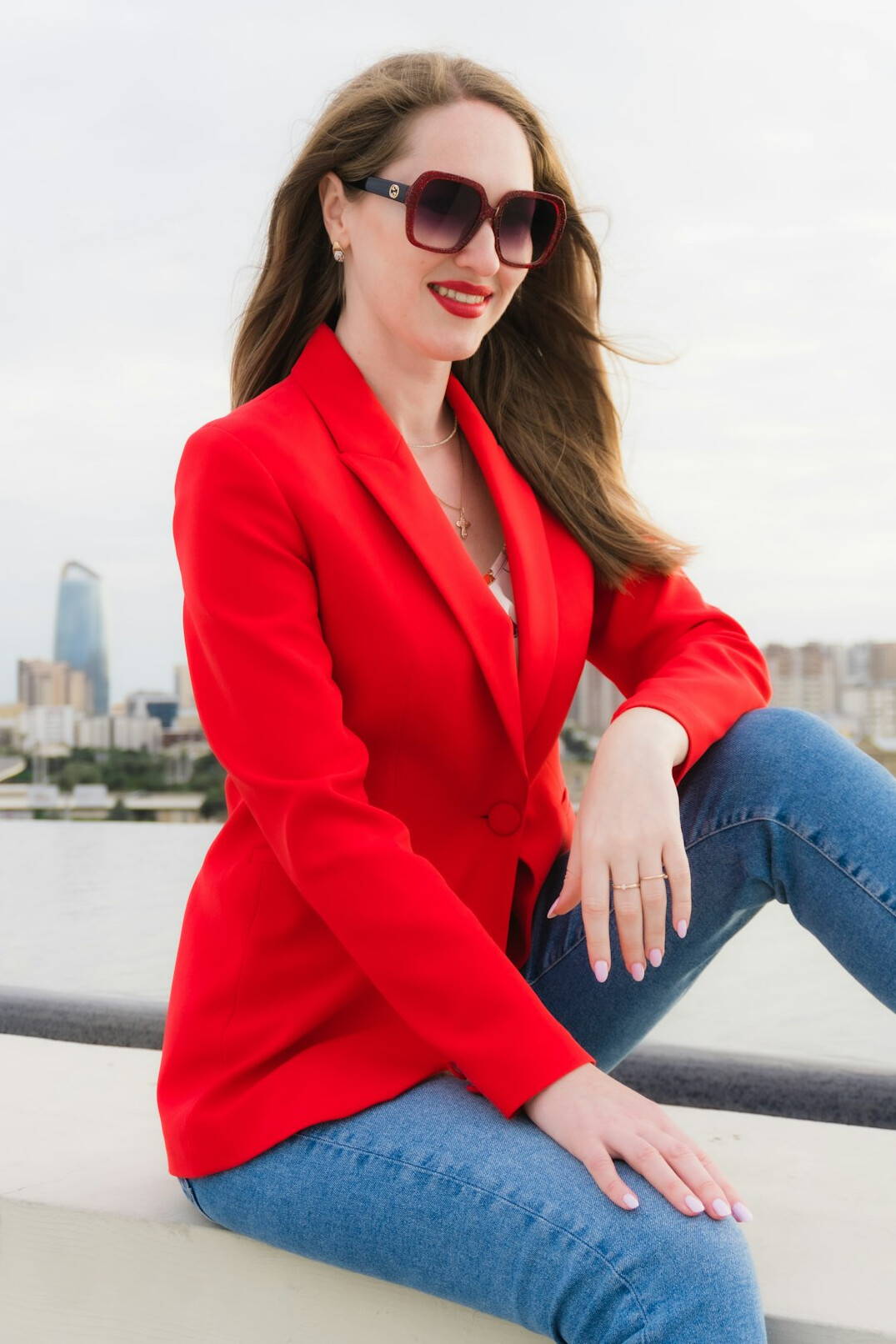 Portrait of a smiling professional woman in a blazer